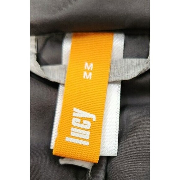 Lucy Activewear Heather Gray Insulated Quilted Puffer Jacket Coat M, EUC - Picture 9 of 12